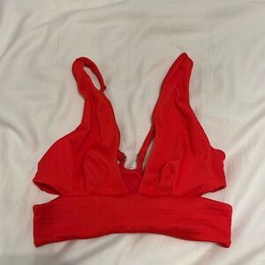 Vitamin A Red Bikini Top